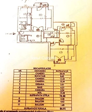 Vanzare Apartament 3 Camere Stradal Rond Alba Iulia cu Centrala Termica - imagine 8