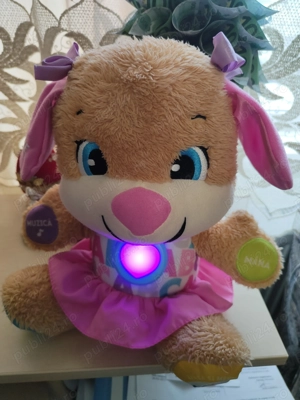 Catelusa Fisher Price cu cantecele si sunete educative in Lb. romana