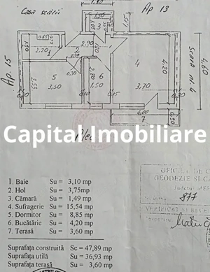 Apartament 2 cam, renovat, Et.3, racordat la gaz - imagine 7