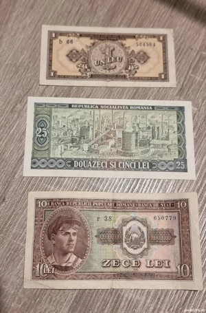 lot de 3 bancnote vechi romanesti 