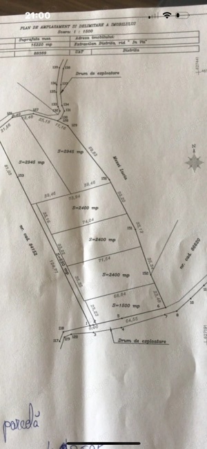 Teren extravilan (zona Ghinzii)