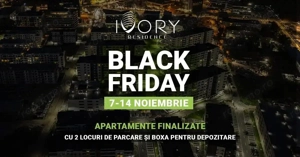 Black Friday la Ivory Residence - 2 Locuri de Parcare + Boxă Cadou!