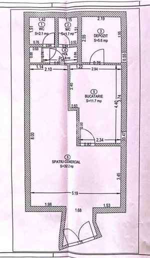 Spatiu comercial de vanzare 55 mp curte parcare zona Central din Sibiu - imagine 9