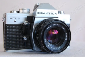 Aparat foto cu film praktica mtl3 + obiectiv pentacon 1.8 50
