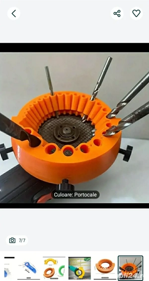 dispozitiv  pentru ascutirea spiralelor