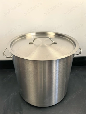 Oala inox 50 litri 40x40 cm profesionala 499 lei - imagine 2