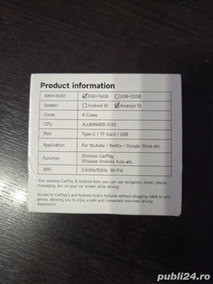 Adaptor android auto  - imagine 2