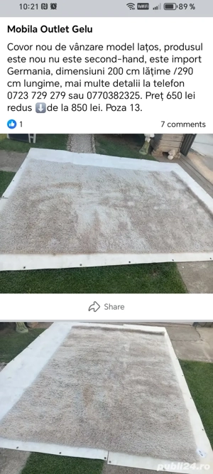 Covoare noi de vânzare 