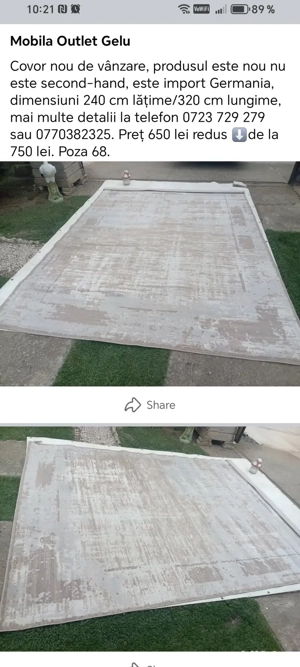 Covoare noi de vânzare 