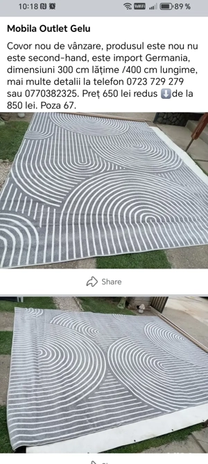 Covoare noi de vânzare 