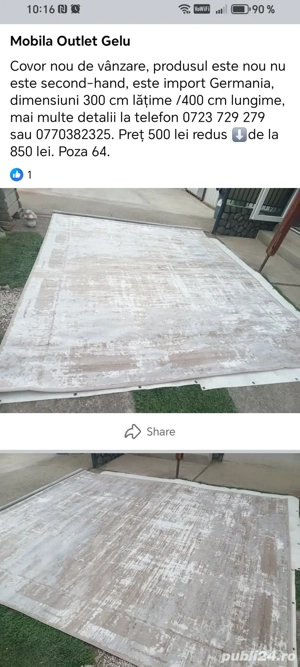 Covoare noi de vânzare 