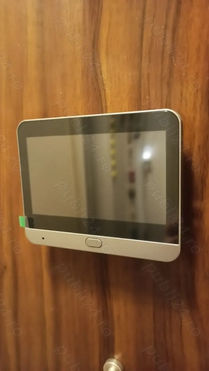 Vând vizor electronic WIFI, intercom, detectare înregistrare mișcare, infraroșu, notificare app, nou