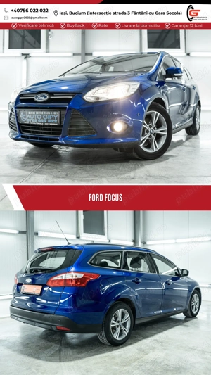 FORD FOCUS Fab. 06.2014 Diesel 116CP Parbriz Scaune Încălzite Climatronic - imagine 5