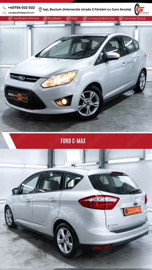 FORD C-MAX Fab. 2015 Benzină Euro5 Climatronic Scaune Parbriz Încălzite - imagine 7