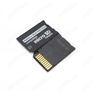 Adaptor Micro SD la Memory Stick Pro Duo pentru PSP camera Sony PRODUO - imagine 3