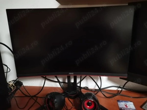 Monitor Gaming Curbat AOC 24G1WG4, 23.6 , Full HD, 144Hz, 1ms