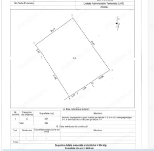 Teren liber pentru casă/case in centru, Ovidiu