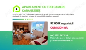 Comision 0 - Apartament cu 3 camere central   str. Racoviței