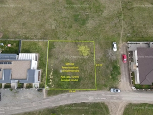 Teren de vânzare 600 mp cu front de 24 ml în Cartier Europa,Mosnita Noua 62.000E - imagine 3