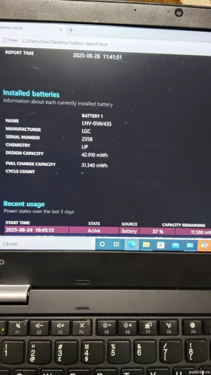 Lenovo Thinkpad 13 ,i5-7200u,8gb ram,display13 inch ,ssd 128gb  - imagine 3