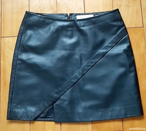 Fusta mini din piele naturala