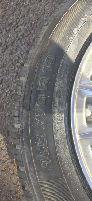 Set 4 jante aliaj Torque + cauciucuri Riken 165/70 R13 - imagine 6