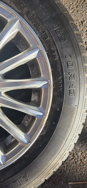 Set 4 jante aliaj Torque + cauciucuri Riken 165/70 R13 - imagine 5