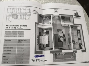 Închiriez apartament 2 camere cu terasă mare - imagine 6