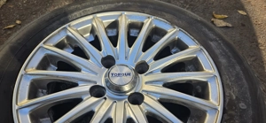 Set 4 jante aliaj Torque + cauciucuri Riken 165/70 R13 - imagine 2
