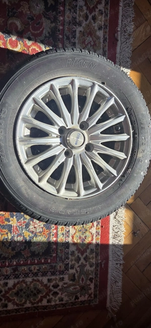 Set 4 jante aliaj Torque + cauciucuri Riken 165/70 R13 - imagine 3