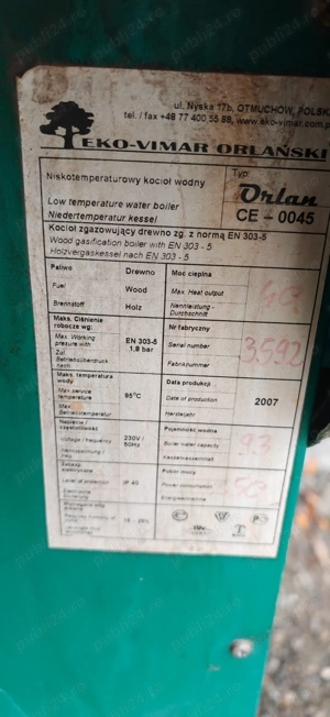 Centrala pe lemne orleon,de la romstal