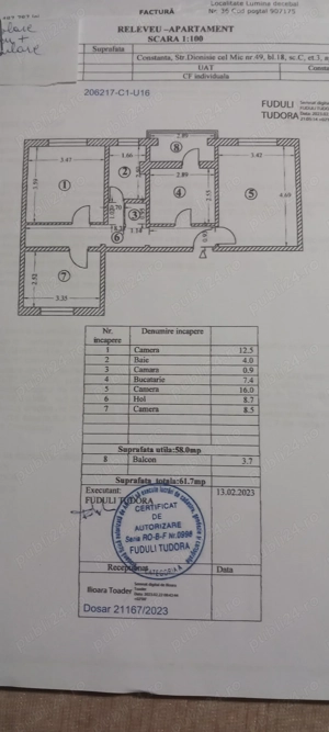 Apartament 3 camere, - imagine 9