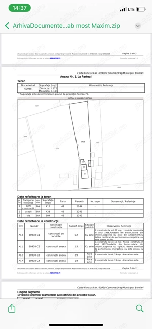 Casă de vânzare în Bivolari, jud. Iași   3 camere, teren 1152 mp, aproape de râul Prut