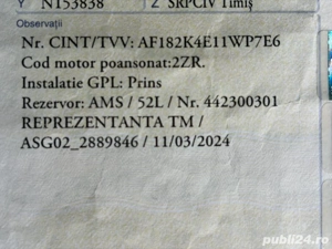 Toyota Auris 2018+instalatie gpl PRINS - imagine 3