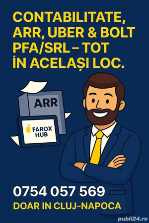 Contabilitate Umană pentru Șoferi Uber & Bolt   Înființare PFA SRL Cluj-Napoca