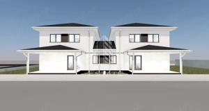 Duplex despartit prin camera tehnica, 4 camere, 3 bai,Mosnita Veche