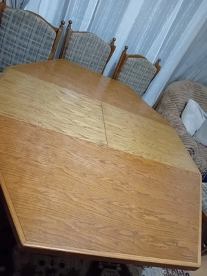 Masa lemn masiv + 6 scaune 