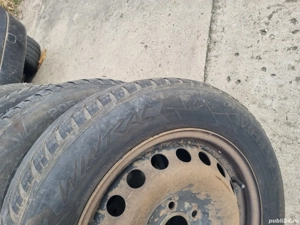 4 cauciucuri de iarna 205 60 16 cu jante de tabla 5x114.5  - imagine 4