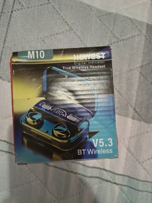 Casti OZ M10 Bluetooth 5.3 Wireless, Baterie externa - imagine 2