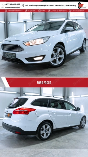 FORD FOCUS BREAK Fab.2016 1.5 Diesel Euro6 Navigatie Climatronic Led Jante Aliaj - imagine 5