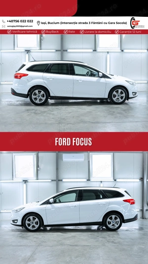 FORD FOCUS BREAK Fab.2016 1.5 Diesel Euro6 Navigatie Climatronic Led Jante Aliaj - imagine 6