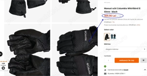 Mănuși de schi,  Columbia Whirlibird  II Glove pt. femei,(Super Ofertă). - imagine 3