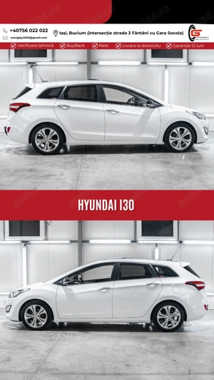 Hyundai I30 Fab.2014 Diesel Euro5 Climatronic Navigatie Xenon Cameră Piele - imagine 6