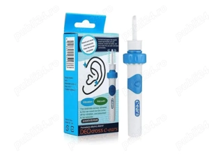 Aparat pentru curatat urechile cu vibratii si micro aspirare - imagine 2