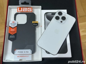 iPhone 15 Pro 256 GB Garanție Orange Ro. + Husa UAG Kevlar 