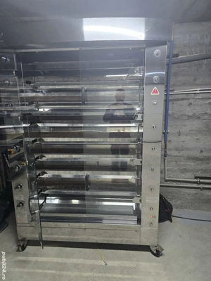 Vand rotisor profesional ROTISOL -8 spituri independente,Capacitate 48 pui,Propan  Gaz natural - imagine 4