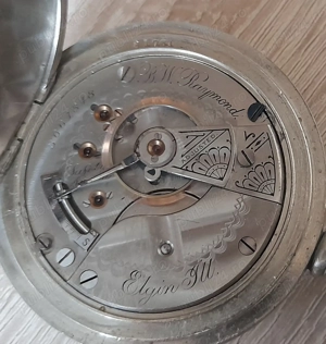 Ceas de buzunar Elgin B.W.Raymond pentru caile ferate RR Grade - imagine 2
