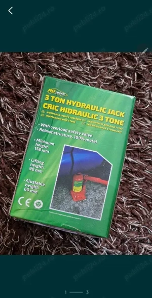 Cric hidraulic 3 tone nou