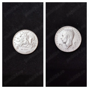 Moneda argint 20 Francs, LUXEMBURG, 1946