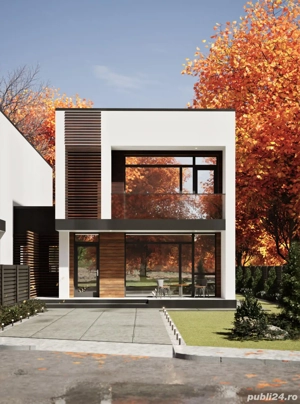 Casă Vila Design Modern & Ferestre PANORAMICE  Hlincea+magazie - imagine 2